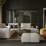 Sofa modułowa Lanube Simone 1 + 2 pufy Greta 3